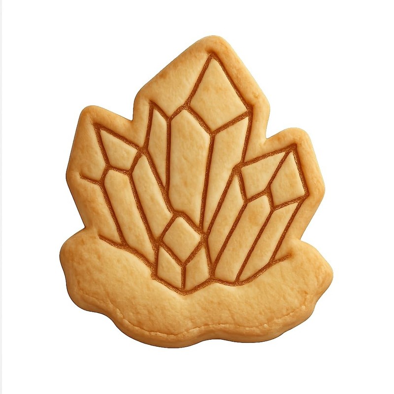 Raw Amethyst Cluster Cookie Cutter & Stamp, Fondant & Clay – 4×3.1