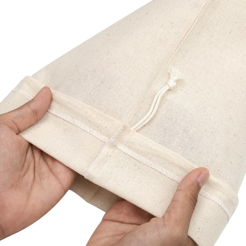 Cotton Muslin Drawstring Bags (5x7 Inch - 12-Pack) 100% Natural Unbleached Th... gallery