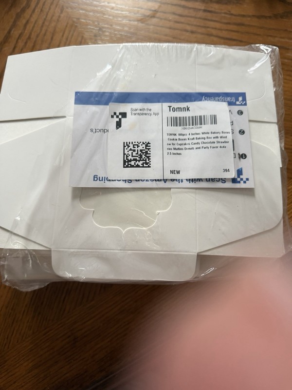 100 4” White Bakery Boxes 4x4x 2.5