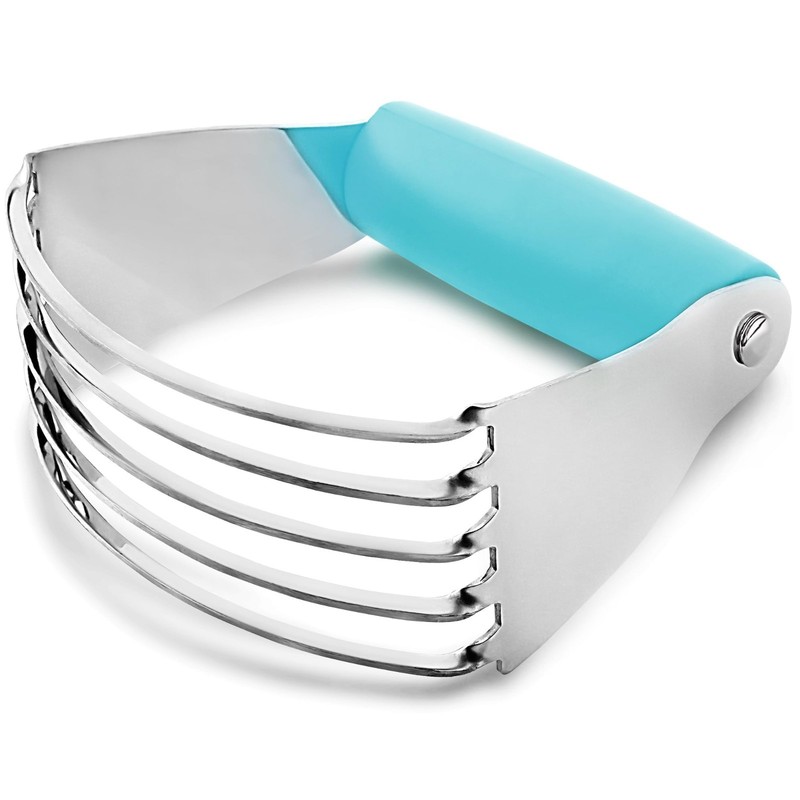 Heavy Duty Stainless Steel Dough Blender & Pastry Cutter - Baking Tool, Blue gallery