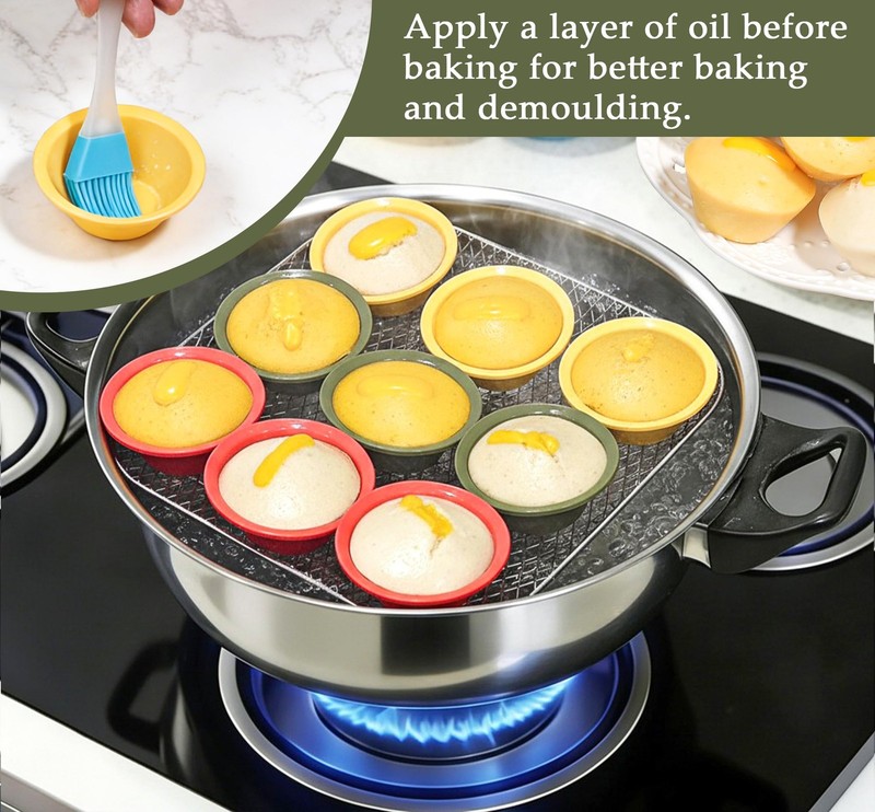 36 Pcs Silicone Puto Molder Filipino Small-Size, 2.2" Reusable Kutsinta Molde... gallery