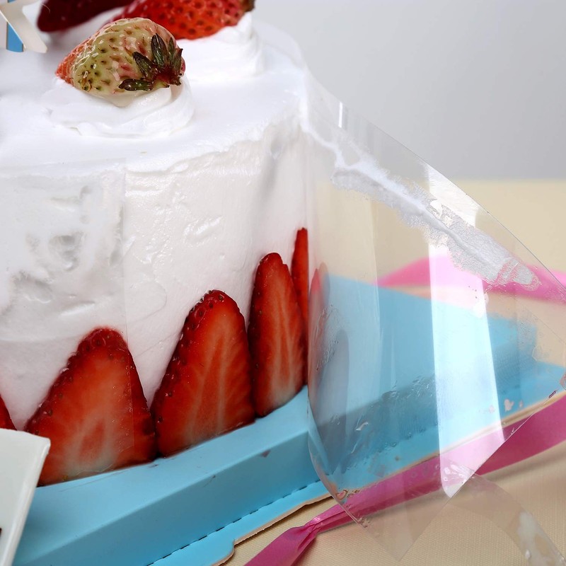 4Pck Cake Collar 3.1 x 394 inch Acetate Sheets Clear Acetate Roll and Transpa... gallery