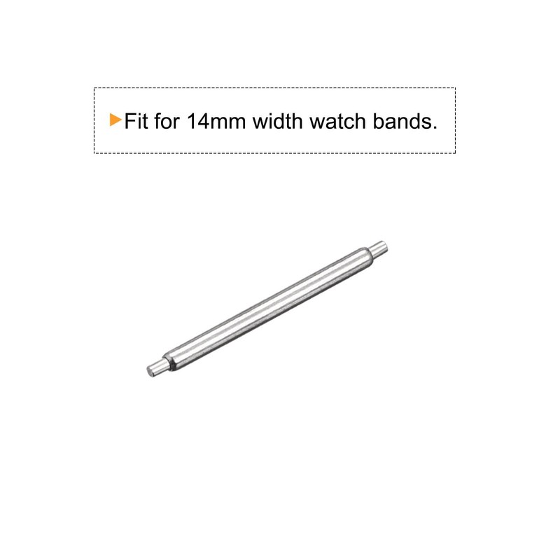 20pcs Watch Strap Pins 14mm Steel Spring Bar Pins 1.2mm Dia gallery