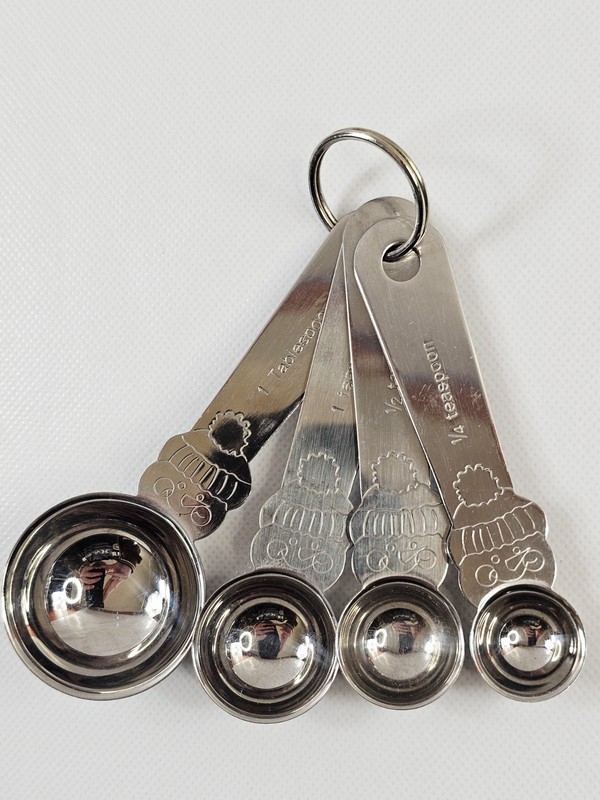Gooseberry Patch Metal Snowmen Shaped Measuring Spoons Set Of 4 gallery