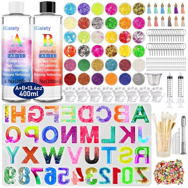 Backward Letter Molds Starter Kit – Silicone Resin Craft