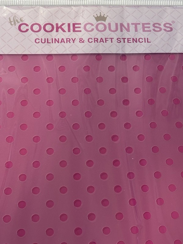 Polka Dot The Cookie Countess stencil- New In Bag