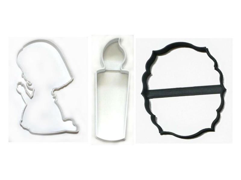 PRAYER VIGIL PRAYING CANDLE FAITH SET OF 3 SPECIAL OCCASION COOKIE CUTTER PR1465