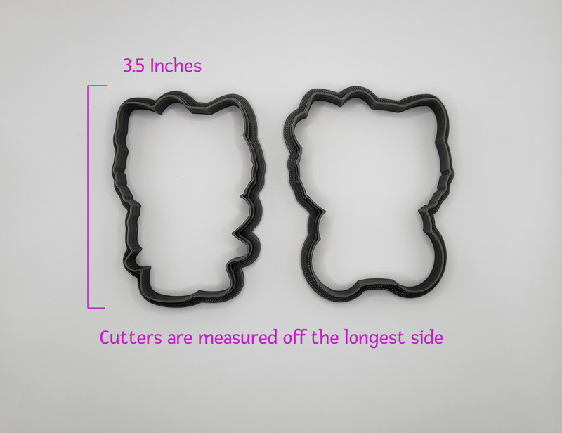 Hello Kitty Themed Cookie Cutter Set of 4 Holding a Heart, Flower and in a Dress gallery