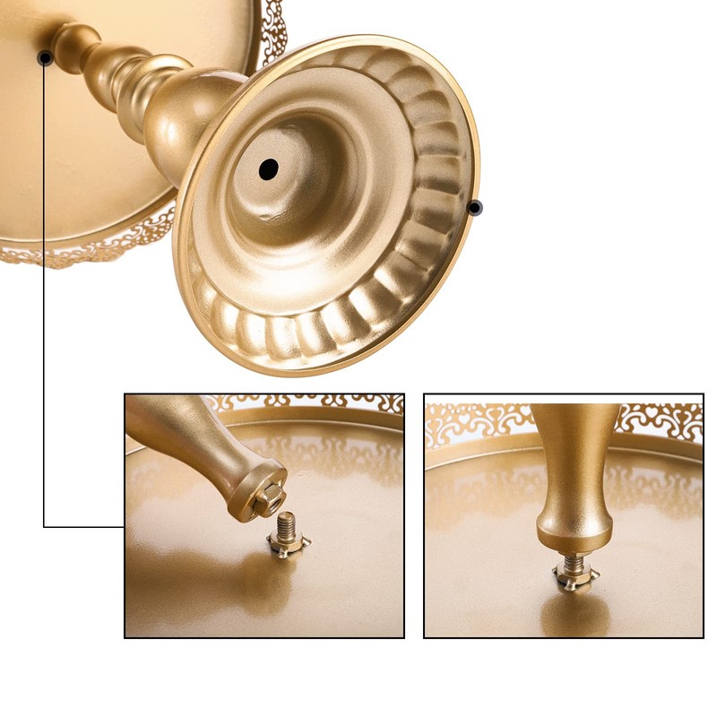 10 Pieces Cake Stands, Metal Cupcake Stand with Multiple Combination Styles, ... gallery