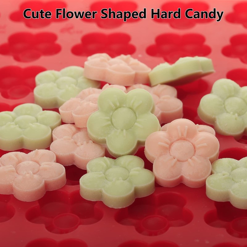 Flower Silicone Mold, Small Plum Blossom Shaped Flower Molds with 70 Cavities... gallery