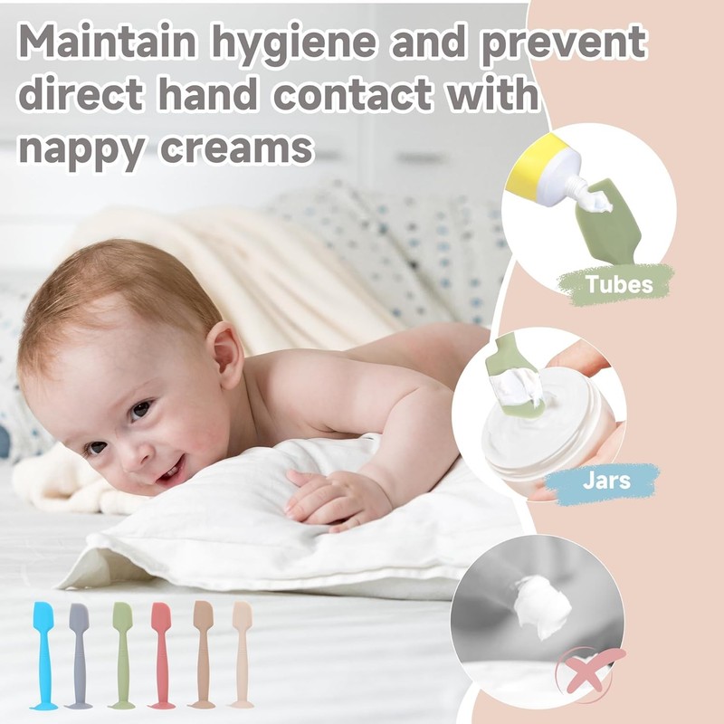 Baby Diaper Cre Spatula Applicator 3 Pa Butt Paste Spatula Soft gallery