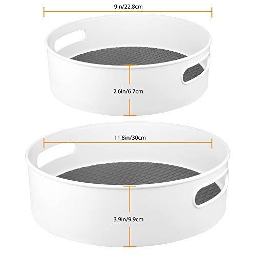 Lazy Susan Turntable Storage Containers Organizer for Kitchen, Cabinet, 2pack gallery