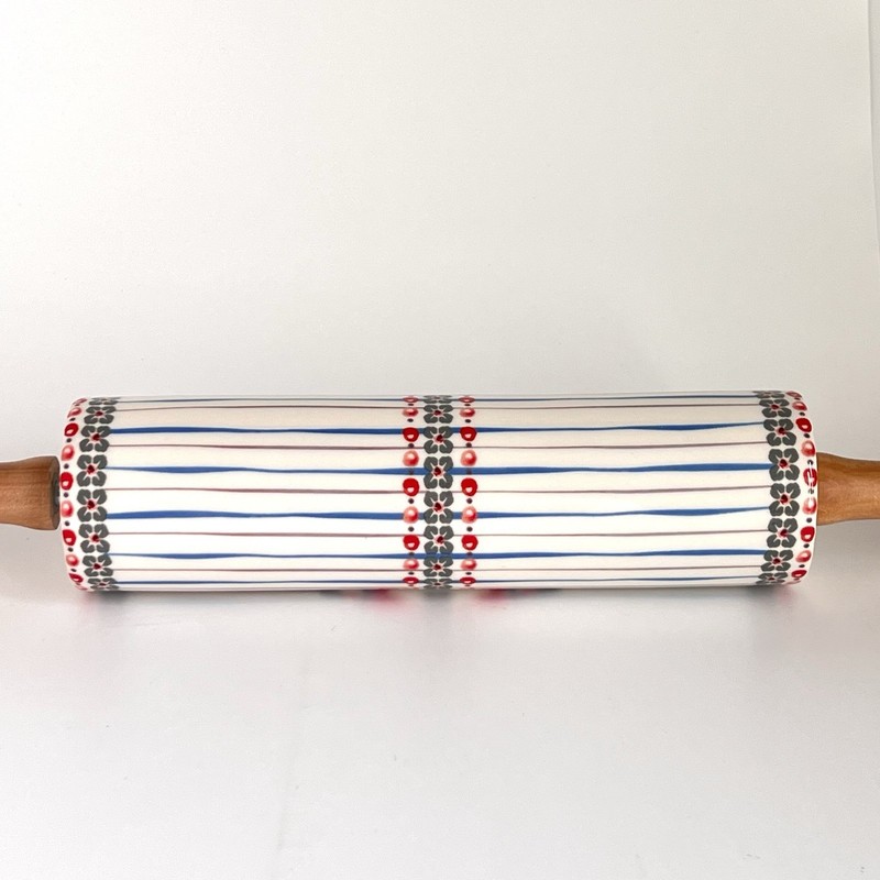 ANTHROPOLOGIE Handpainted Lucerne Rolling Pin “Stay Sweet” Floral Cottagecore gallery