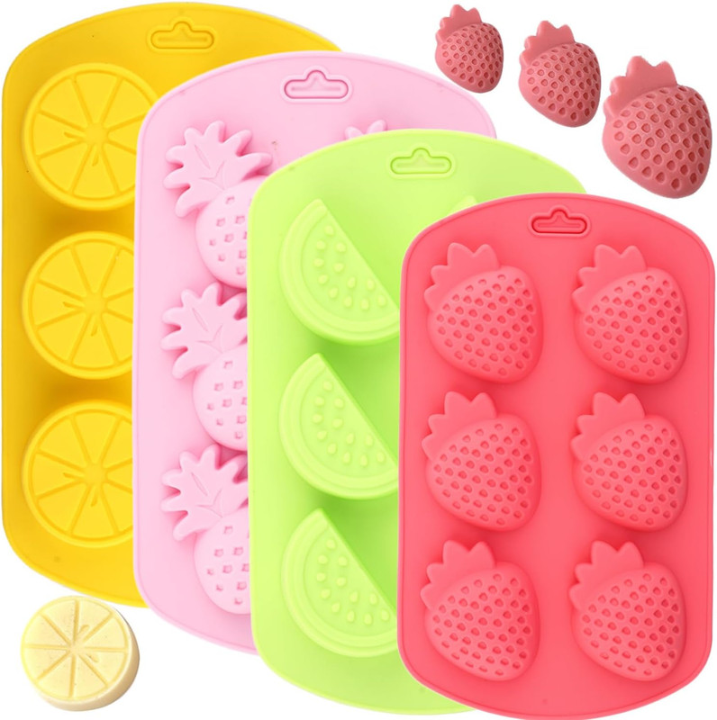 Fruit Theme Silicone Molds Strawberry Pineapple Watermelon Lemon Candy Molds …