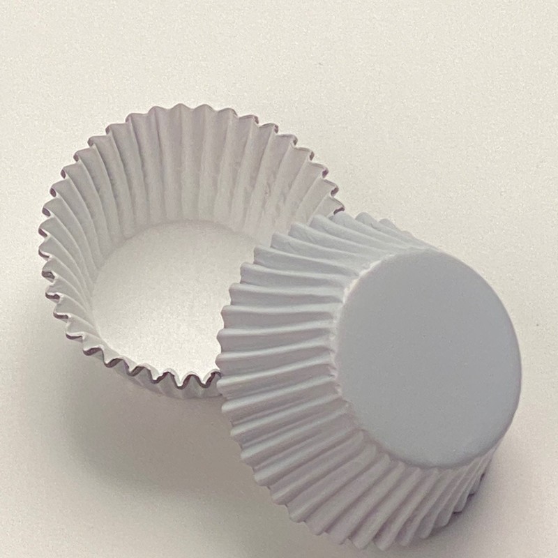 KING / JUMBO Foil Cupcake Baking Liner 50 ct – White