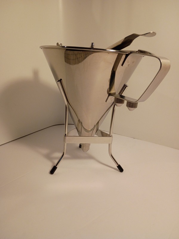 New Professional Confectionery Funnel Stainless Steel With Three Nozzles & Stand gallery