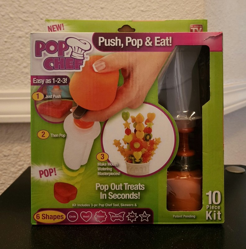 Pop Chef Food Decorator – Create Shapes In Seconds – AS SEEN ON TV – Kitchen Fun