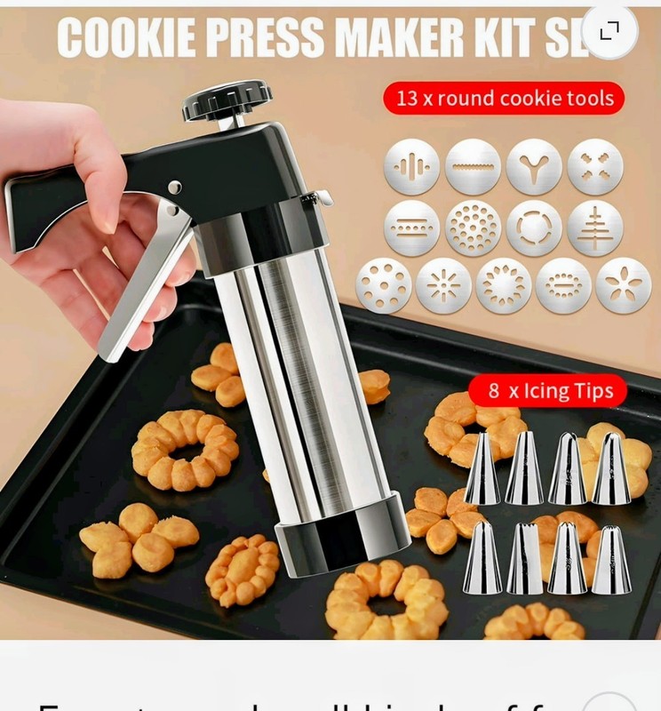 Cake Decorating Gun Set For Cream And Frosting - Stainless Steel gallery