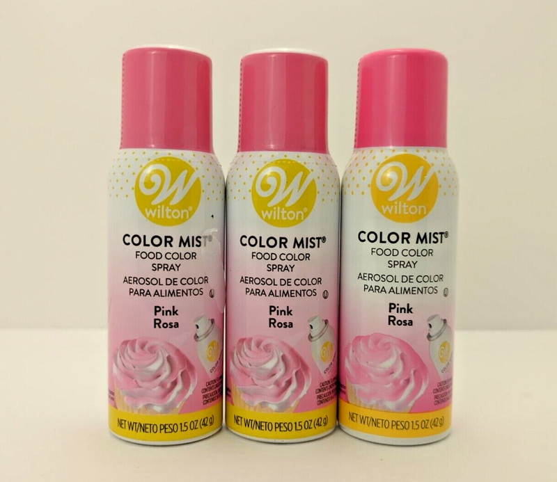 Wilton Color Mist Food Color Spray For Cakes Cupcakes Cookies - Pink 3 Pack