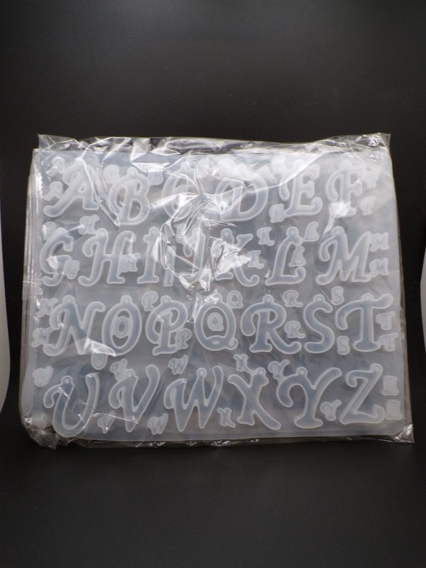 Silicone Alphabet A to Z Mold Uppercase Clear Sugarcraft Chocolate Mold