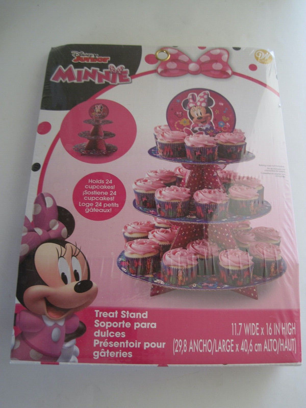 Disney Junior Minnie Mouse Cardboard Cupcake Stand NIP