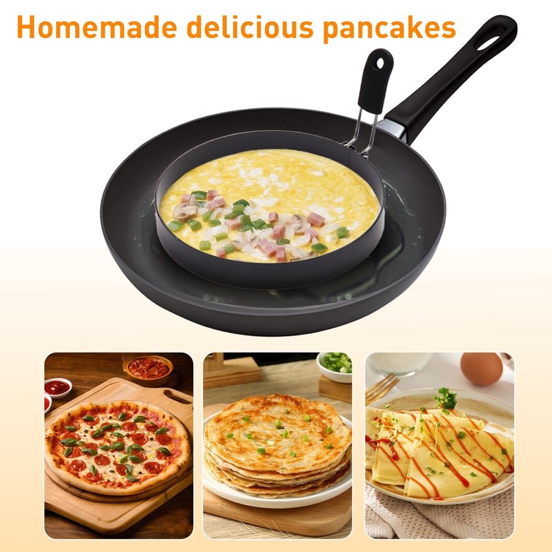 4 Pack Eggs RingsStainless Steel Round Breakfast Mold Tool CookingRound Egg C... gallery