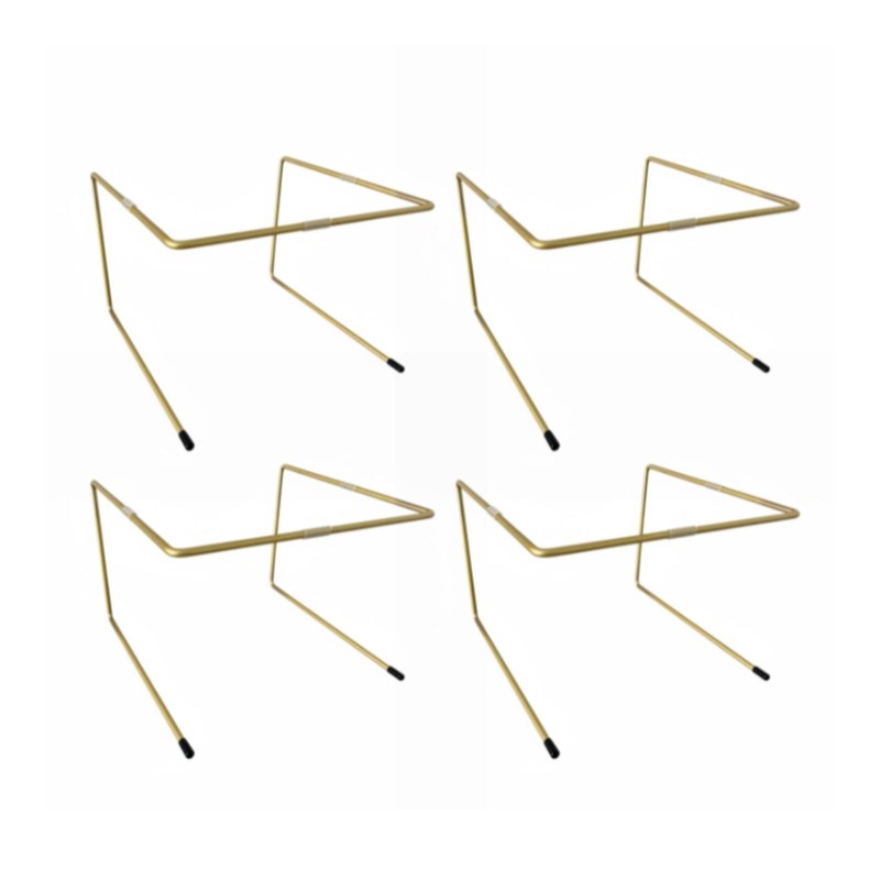 4 Pieces Iron Wire Pizza Tray Risers Display Racks Space Saving Kitchen Simple