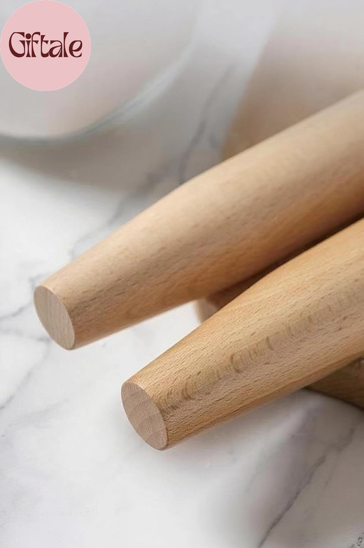 French Rolling Pin,16 Inches Wooden Rolling Pin for Baking,Fondant,Dough Roller gallery
