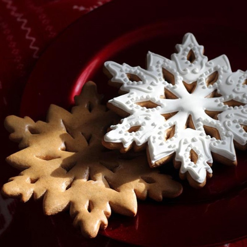 3D Snowflake Cake Mold Stainless Steel Baking Mold Multipurpose Durable Kitchen gallery