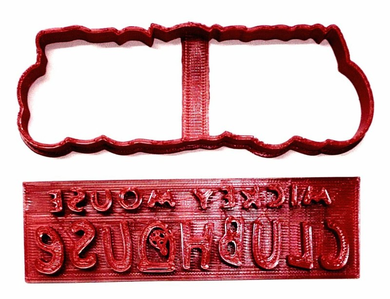 MICKEY MOUSE CLUBHOUSE 2 PC COOKIE CUTTER AND STAMP MADE IN USA PR4375