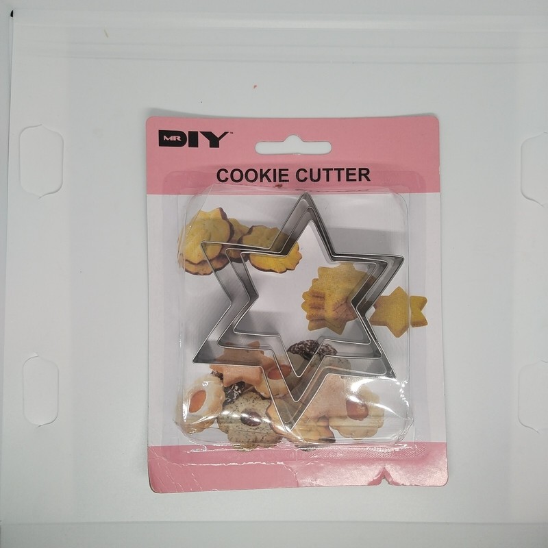 NEW Star Cookie Cutter Set 3 pcs -baking pastry biscuit mold fondant tools