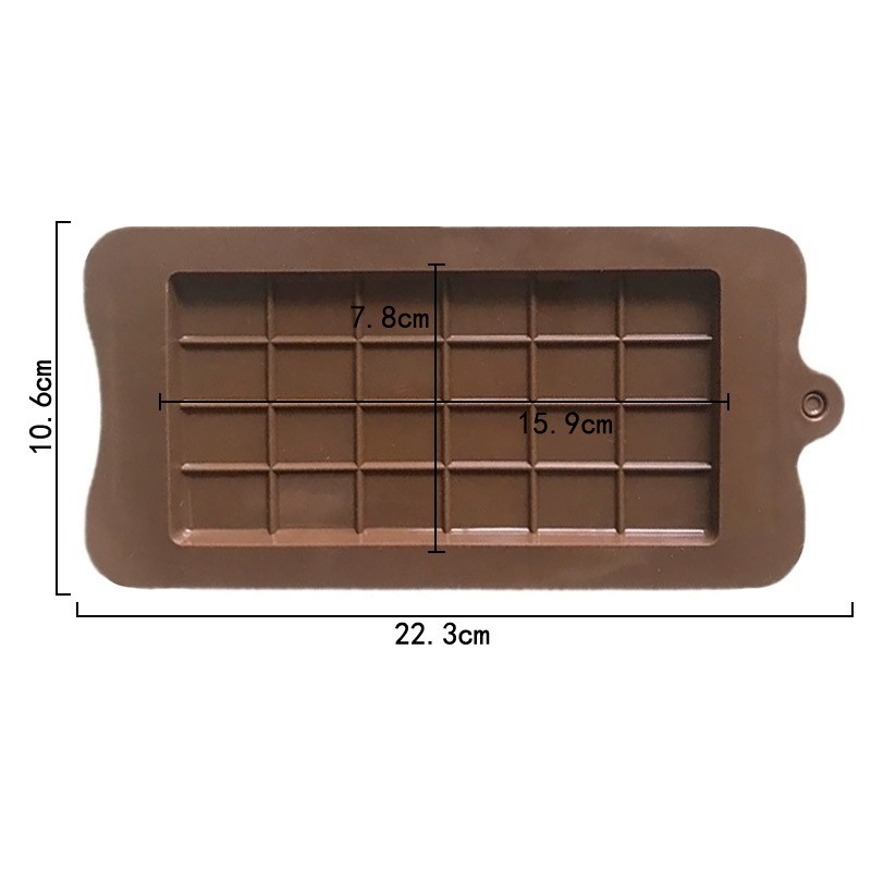 2pcs Silicone waffle chocolate block, large chocolate board shaped grinding tool gallery