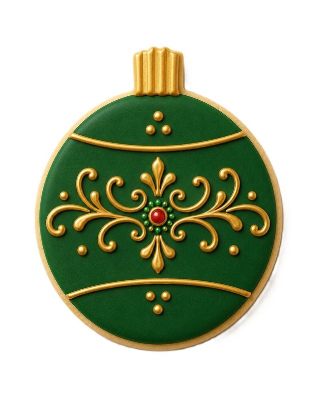 Round Christmas Ornament 3'' Cookie Cutter - Fishing Bobber Watch Clock Metal gallery