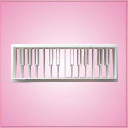 Embossed Piano Keys Cookie Cutter 1-1/2 inches tall, 5 inches wide