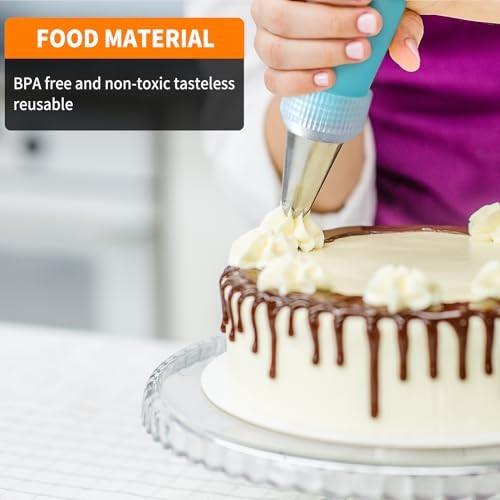 Piping Bags and Tips Set -Ultimate Cake Decorating Supplies 12 Inch 120Pcs Set gallery