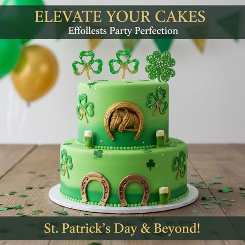 St. Patrick's Day Silicone Chocolate Molds, 5 Pieces Shamrock Pink(XL361) gallery