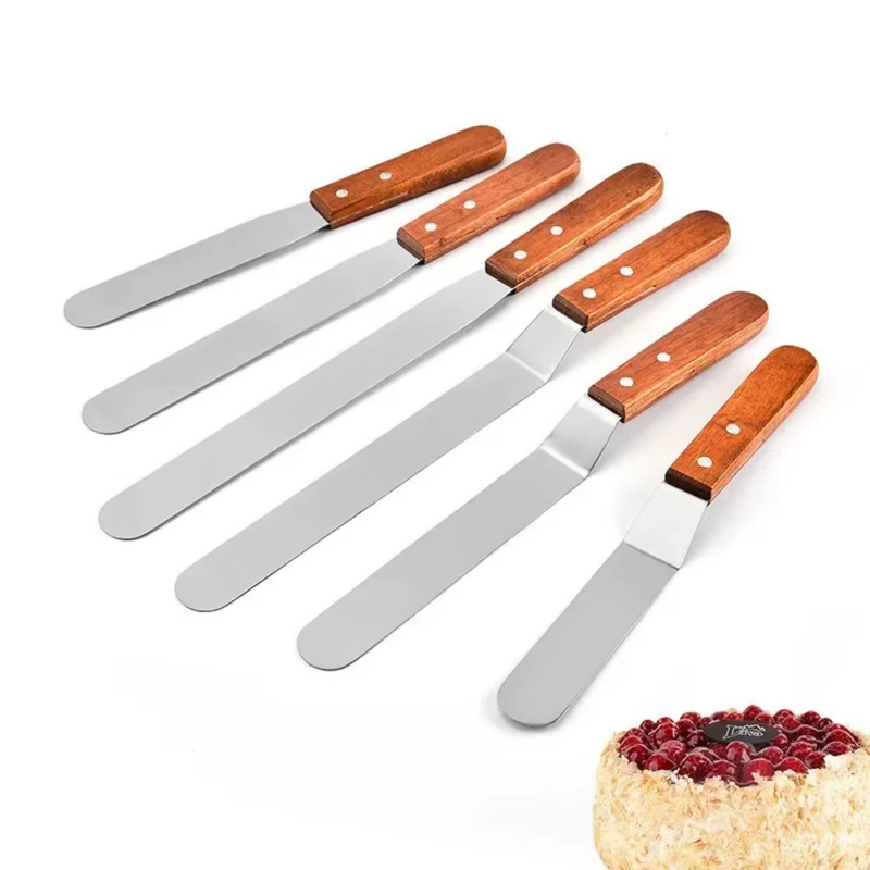 6/8/10/12 Inch Stainless Steel Cream Icing Frosting Spatula for Cake DIY Cake De gallery