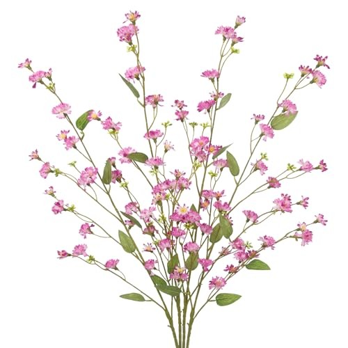 4Pcs Long Stem Artificial Flowers 39" Faux Wildflowers with Stems Bulk for gallery
