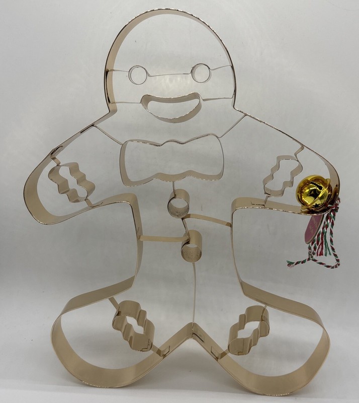New Anthropologie Large 12” Gingerbread Man Cookie Cutter