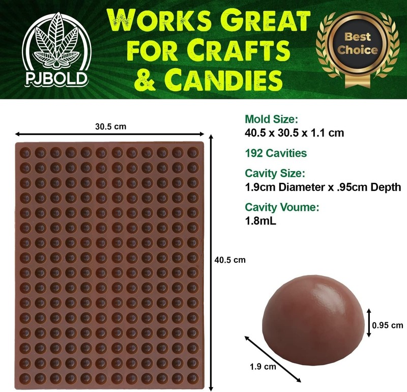 Silicone Gum Drop Candy Mold - Brown gallery