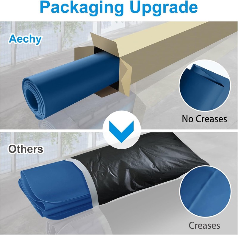 AECHY Silicone Mats for Kitchen Counter 47"L x 23.6"W, Blue gallery