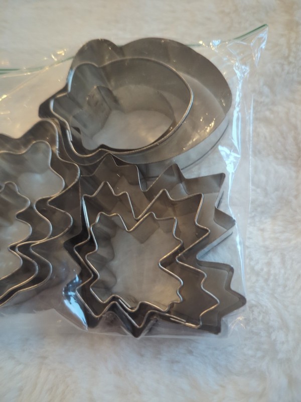 9 PCS Fall Thanksgiving Cookie Cutters Squirell Nut Oak Leaves Maple Leaves gallery