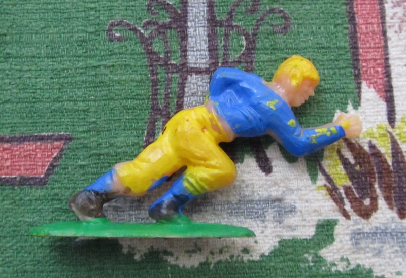 Vintage hand painted Celluloid Football player cake topper gallery