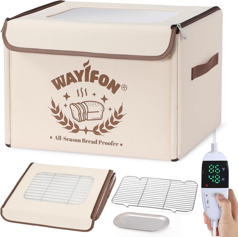 Folding Bread Proofing Box with 68-131℉ Temp Control & 99H Timer,Dough