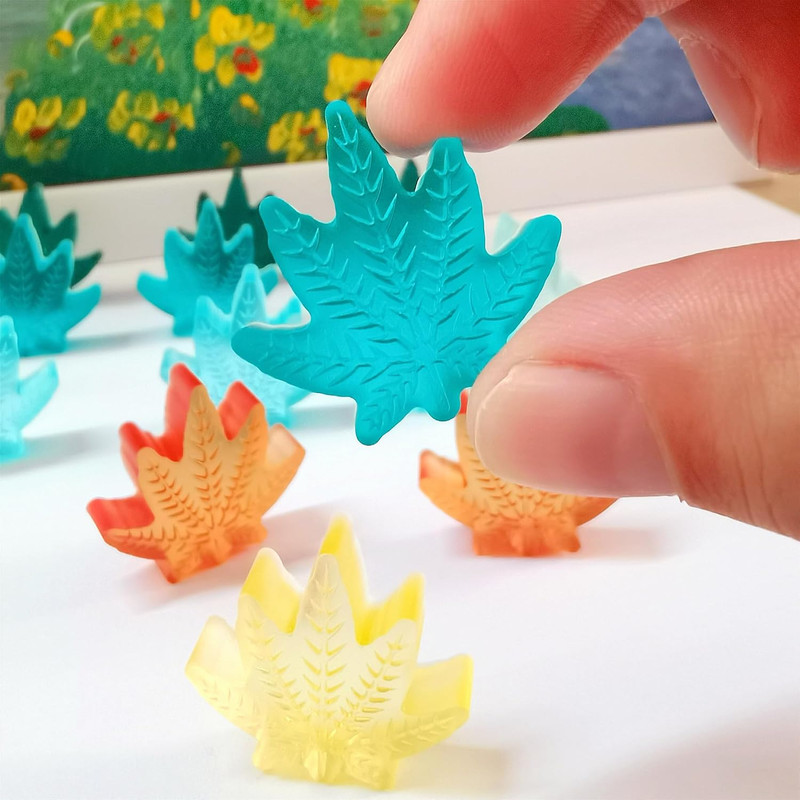 Leaf Silicone Molds for Chocolate Gummy Candy, Leaf Wax Melts Molds with Scraper gallery