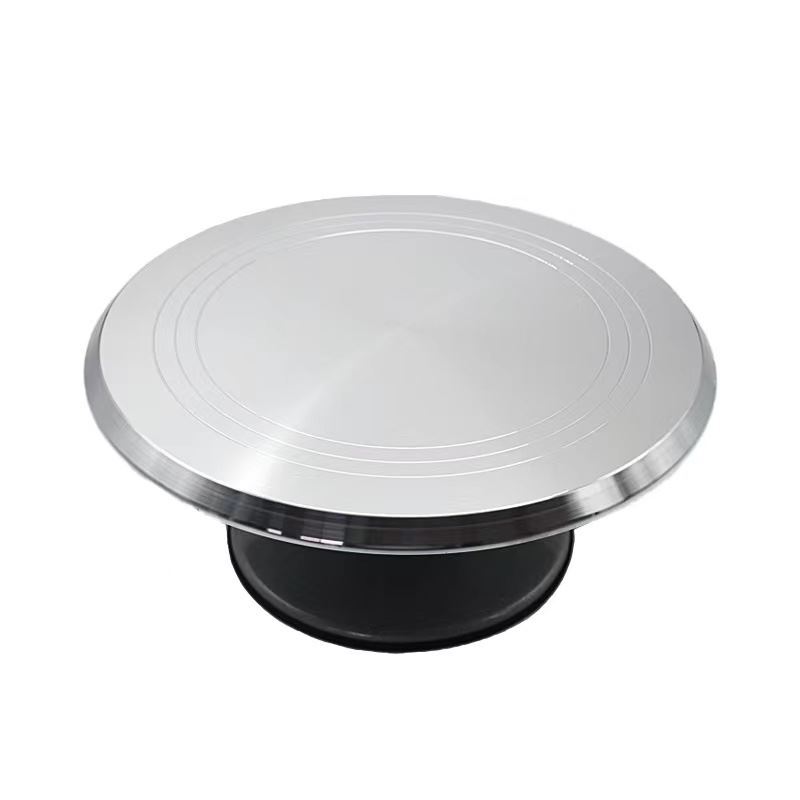 Deluxe Aluminium Cake Turntable - 12" Kitchen Stand Lazy Susan Revolving gallery
