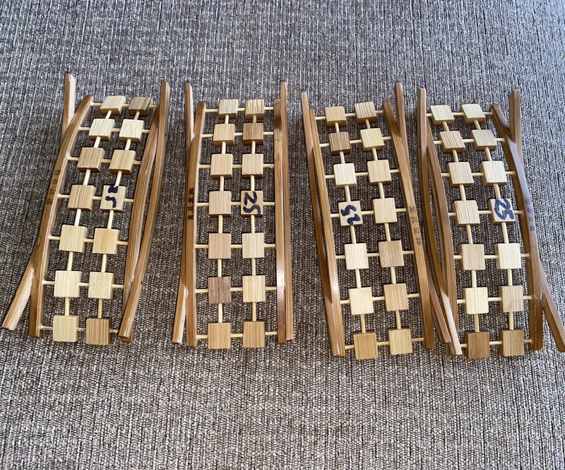 BAMBOO OSHIBORI TRAY HOLDER BOAT JAPAN SUSHI MEAL VINTAGE TOWEL HOLDER gallery