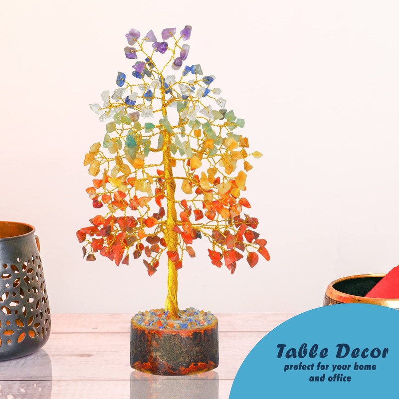 Yathabi Seven Chakra Tree - Crystal Tree For Positive Energy - Tree Of Life - gallery