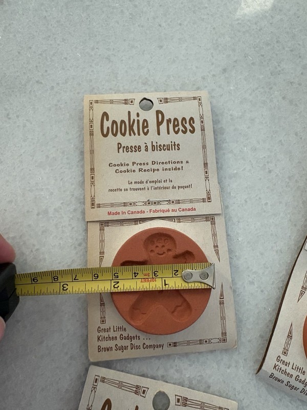 Clay Cookie Press Set: Fairy, Rooster, Apple, Ginger Man + Recipes + Directions gallery