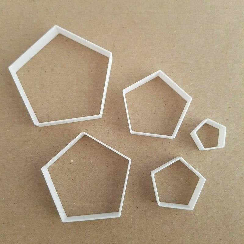 Pentagon Shape Mini Fondant Cutter Small Sugarcraft Icing Tiny Sharp Stencil gallery